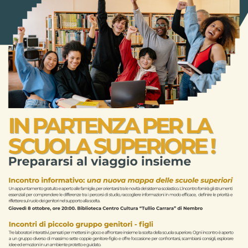 In partenza per la scuola superiore 2026